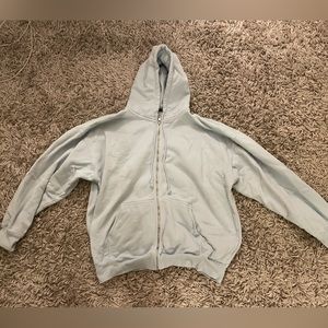 Baby blue Brandy zip up